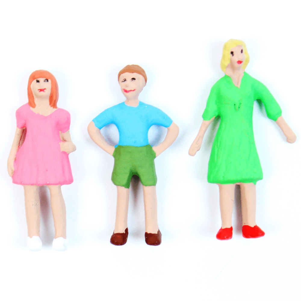 Figuras Para Maquetes 1/50 701 Minitec 03 Peças